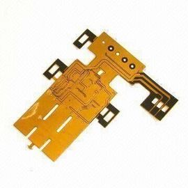 PI double layer flexible pcb board 0.2mm Thickness , 0.1mm for key board