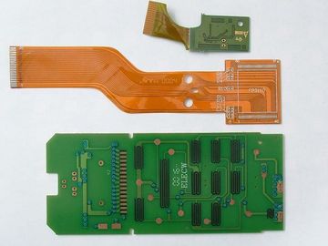4 Layers Flex - Rigid Green / Red PCB Board with HASL - Lead Free