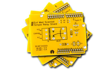 Yellow Solder Mask prototype printed circuit boards  FR4 TG170 1OZ 1.6mm HASL