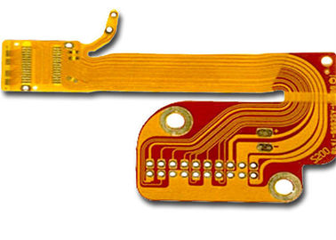 Double Layer Ultra - thin Silkscreen Prototype Yellow Cover Film Flexible PCB Board