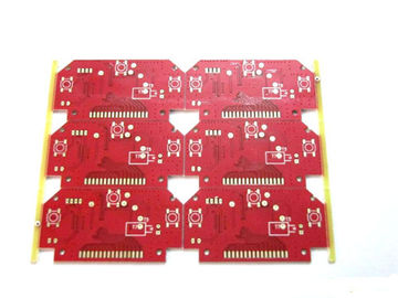 Aluminium Base PCB Red Solder Mask Circuit Board Fabrication 2 Oz - 6 Oz