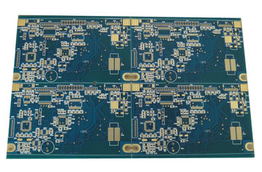 1oz LED Display Rigid PCB Board FR4 4 Layer Blue Soldermask