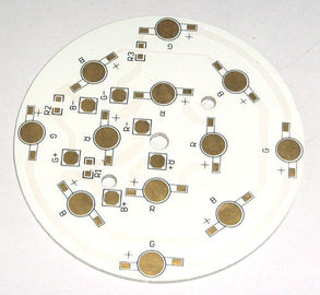 High power Aluminium based led pcb board FR-4 , Rogers 0.2mm - 6mm ( 8mil - 126mil )