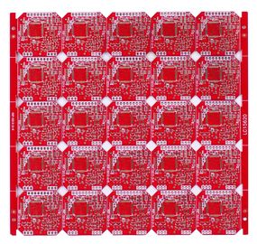 Custom FR-4 Red Solder Mask Double Side PCB Board 4 Layers Fabrication