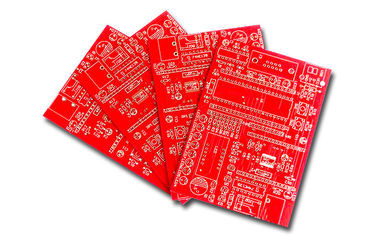 FR4 Single Sided PCB Board , Red Solder Mask PCB with UL RoHS Approved