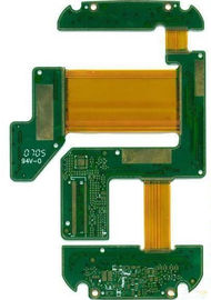 Four Layers FR4 And PI Rigid Flex PCB Design with Flex 0.075mm Rigid 0.1mm