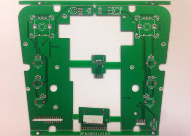 Green Solder Mask Double Sided PCB with White Silkscreen for Navigation Control HASL Board