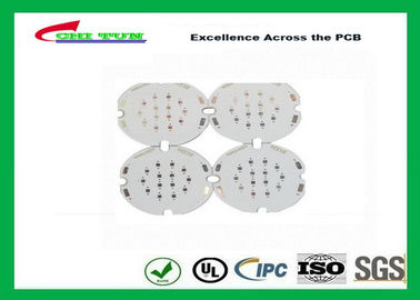 1 Layer PCB LED Aluminium Base Printed Circuit Board , White Solder Mask