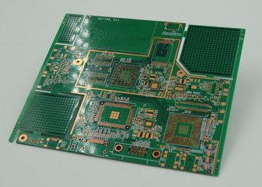 10 Layer BGA High Density Interconnect PCB Board Immersion Gold Plated