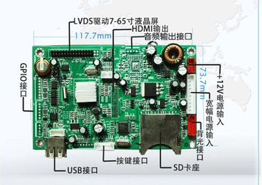 Metro Full HD Stand Alone LCD PCB Board / Decoding Main Board For AD Player Driver