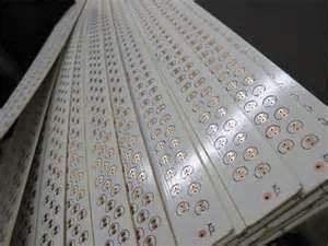 1oz Aluminum HASL lead free LED PCB Board  Heat Transfer Rate 1.0 - 2.0W / m.k