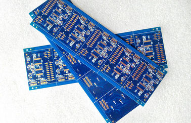 Blue Solder Mask Prototype Printed Circuit Boards , Low volume PCB 4 Layer